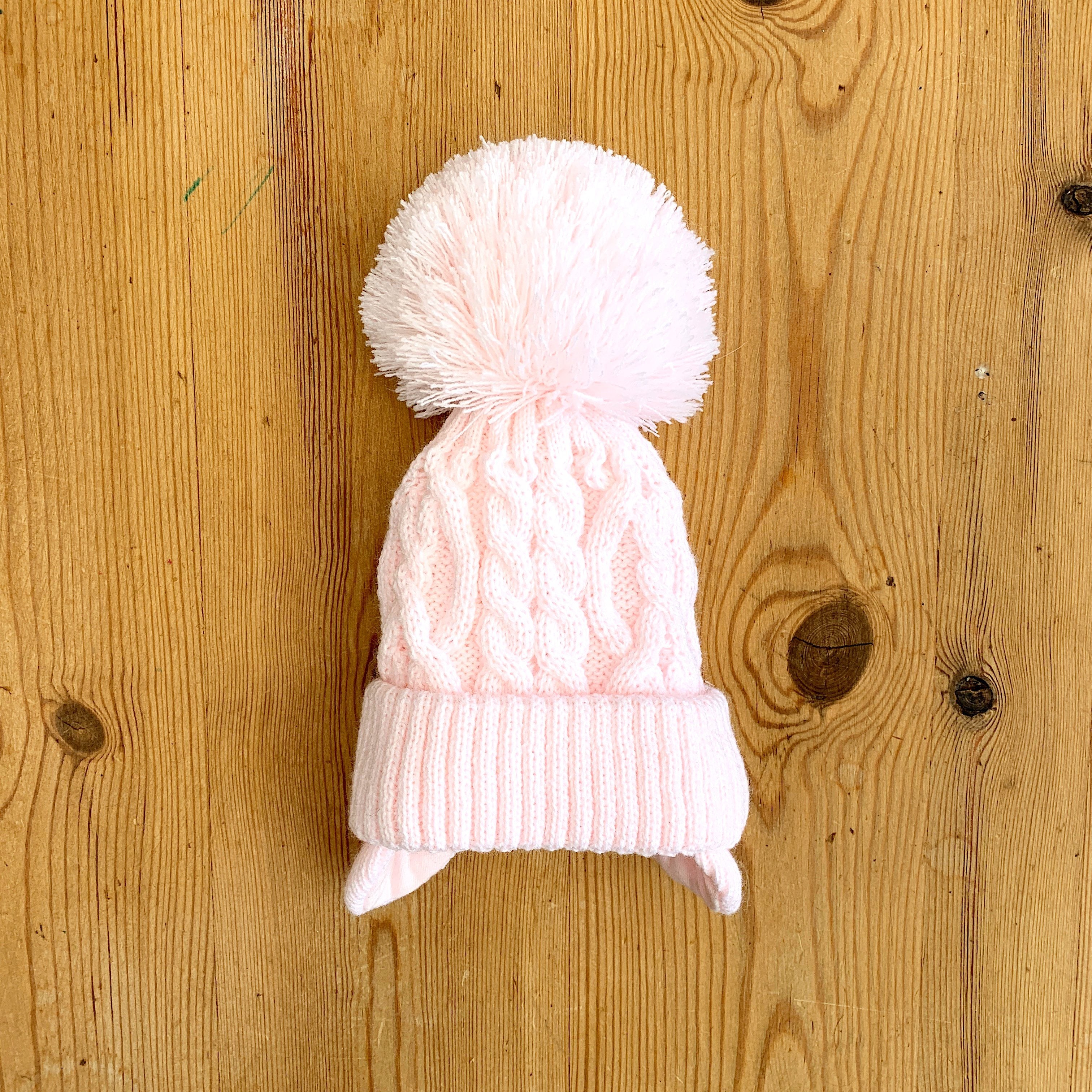 Cozy Cable Knit Pom Pom Hat with Ear Flaps - Winter Beanie for Women & Men - Perfect for Skiing, Snowboarding & Cold Weather Activities