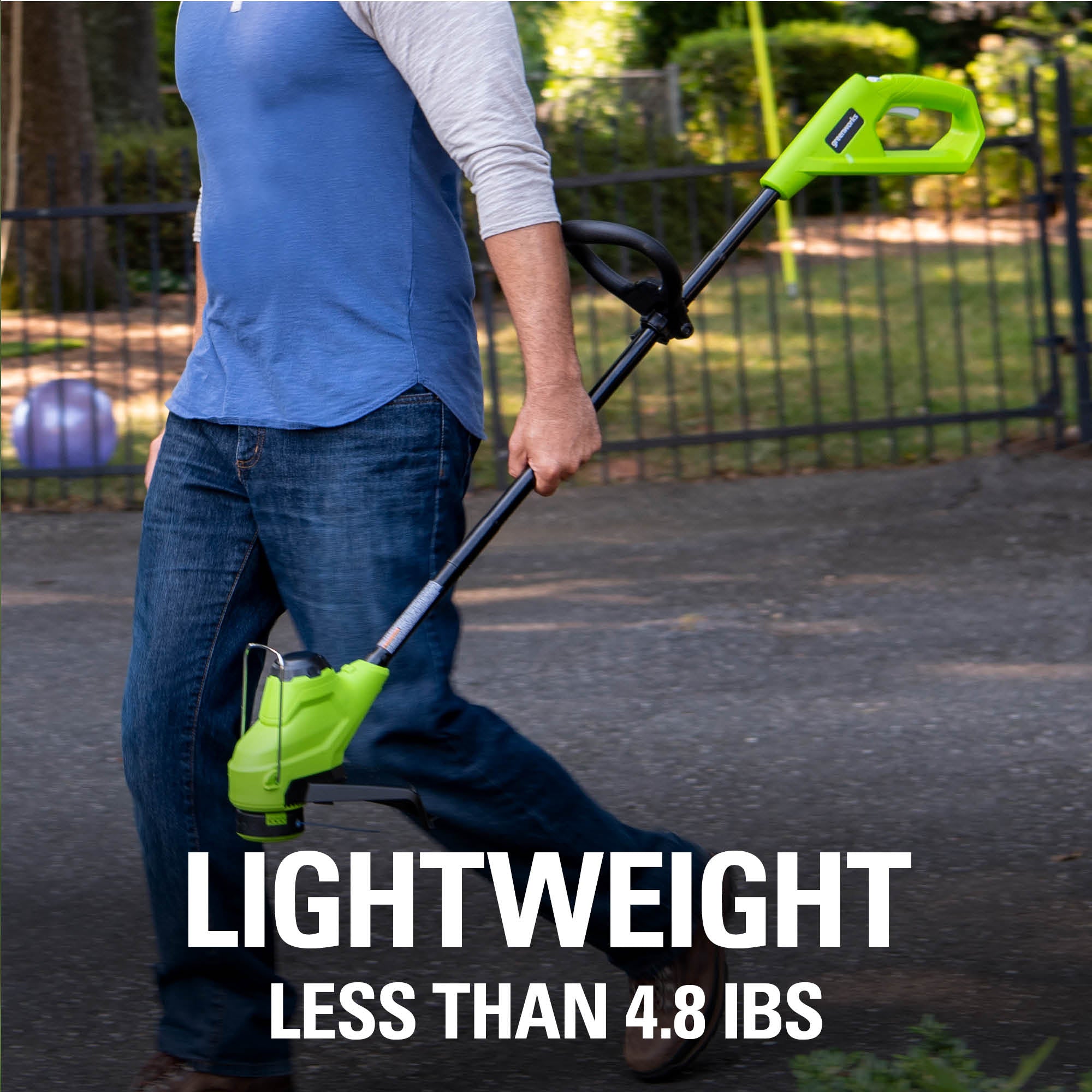 24V 10-Inch Cordless Battery String Trimmer (Tool Only) - Lightweight Weed Eater for Lawn & Garden Maintenance, Perfect for Edging and Trimming Grass Around Fences, Walkways & Flower Beds