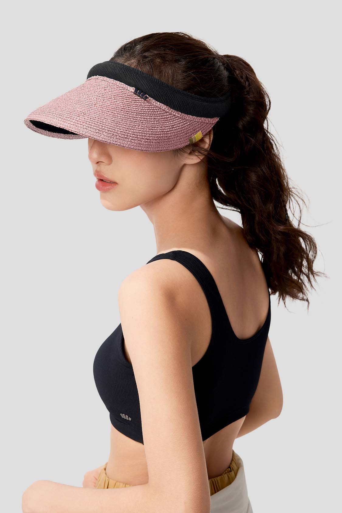 Aero Women's Open Top Black Gel Straw Hat UPF 100+ Sun Protection - Perfect for Beach, Pool, Gardening & Outdoor Activities