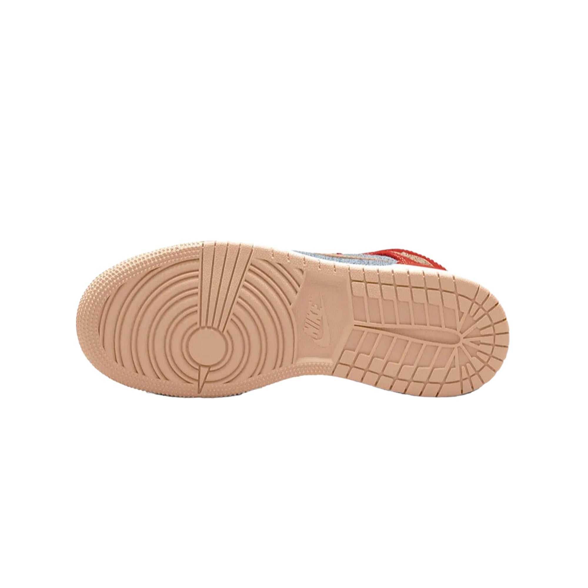Air Jordan 1 Mid 'Denim Red' GS Sneakers for Girls (2021) - Stylish Basketball Shoes for School, Sports & Casual Wear