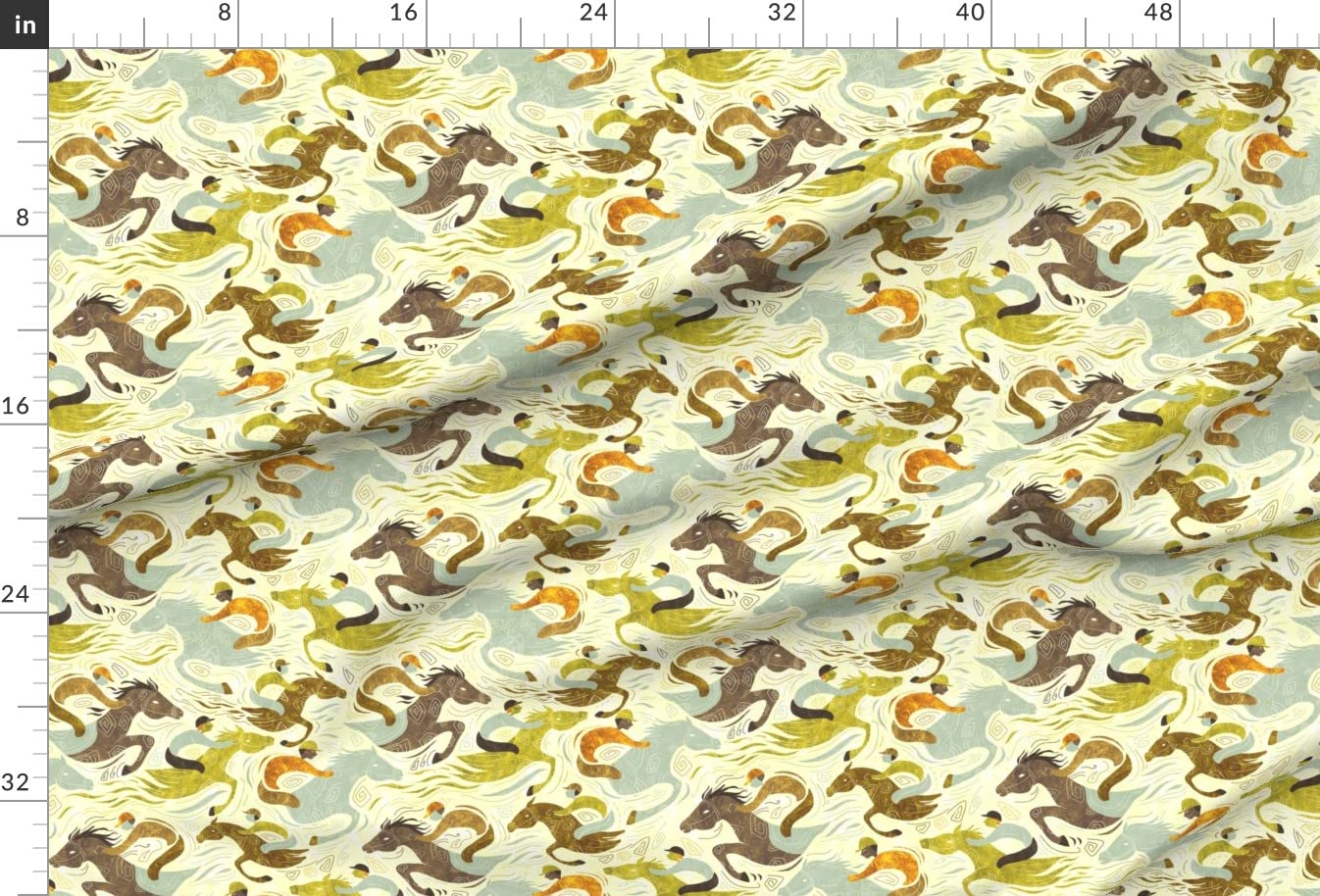 Premium Black Horse Racing Printed Minky Fabric by The Yard - Soft Plush Material for Sewing Baby Blankets, Quilt Backing & DIY Home Decor - Perfect for Nursery, Crafts & Cozy Throw Blankets