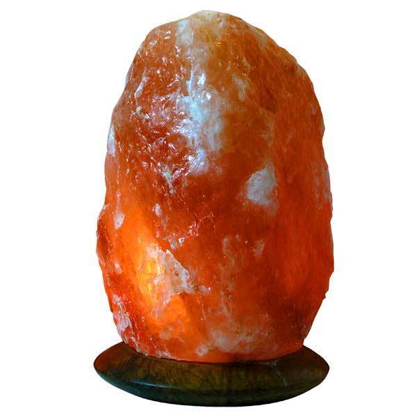 RELAXUS 19Cm Natural Himalayan Pink Salt Lamp - Handcrafted Night Light for Bedroom, Yoga & Meditation - Perfect for Relaxation, Stress Relief & Home Decor