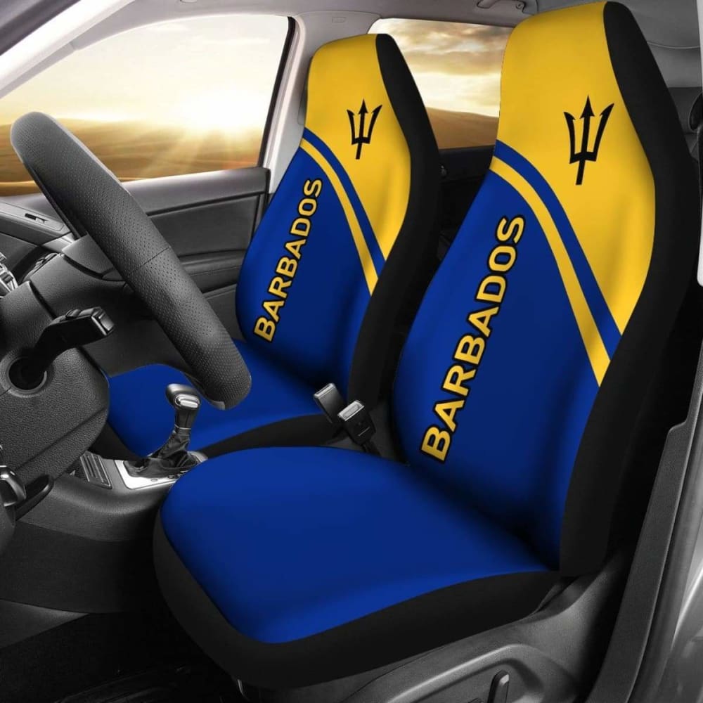 Premium Barbados Car Seat Covers - Curve Version 01 (221205) | Universal Fit for Cars, SUVs & Trucks | Waterproof & Comfortable for Daily Commute & Road Trips