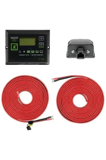 Zamp Solar 15 Amp Charge Controller with Wiring Kit - Compatible with 270W Solar Panels - Perfect for RV, Boat & Off-Grid Power Systems