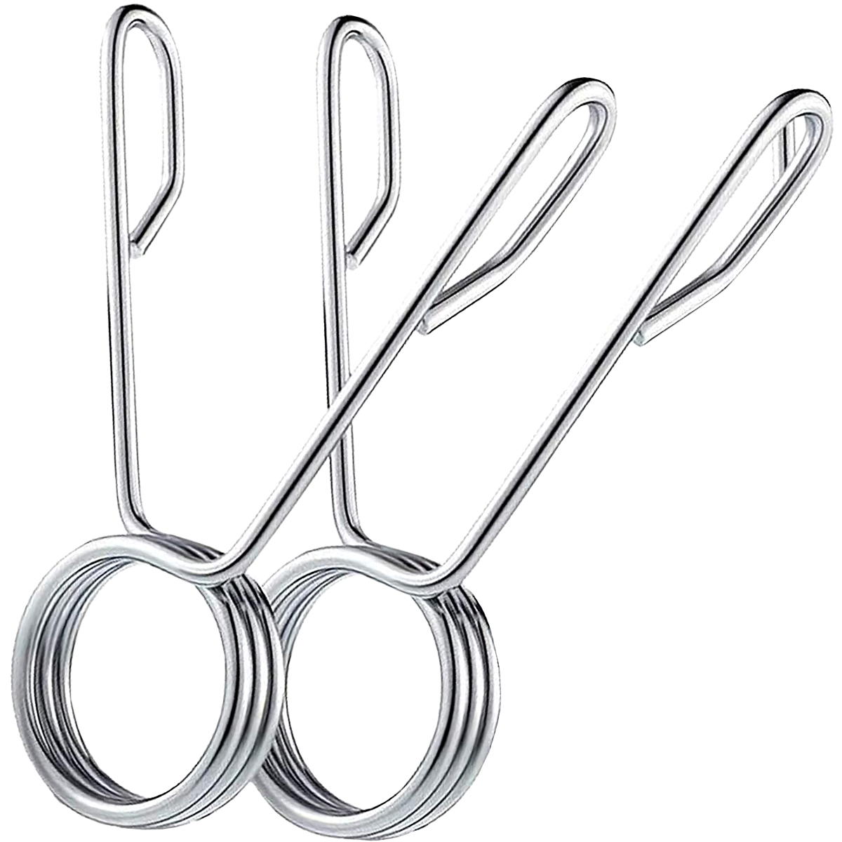 Barbell Spring Collars (2 Pack) - Heavy Duty Gym Weight Clamps for Weightlifting, Powerlifting & Strength Training - Secure Olympic Bars During Workouts