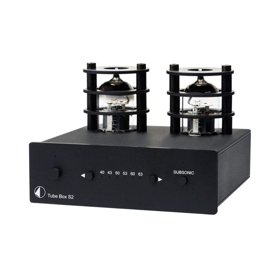 Pro Ject Tube Box S2 Phono Preamplifier - High-End Vacuum Tube Phono Stage for Vinyl Records, Turntables & Hi-Fi Systems - Perfect for Audiophiles & Home Theater Setups