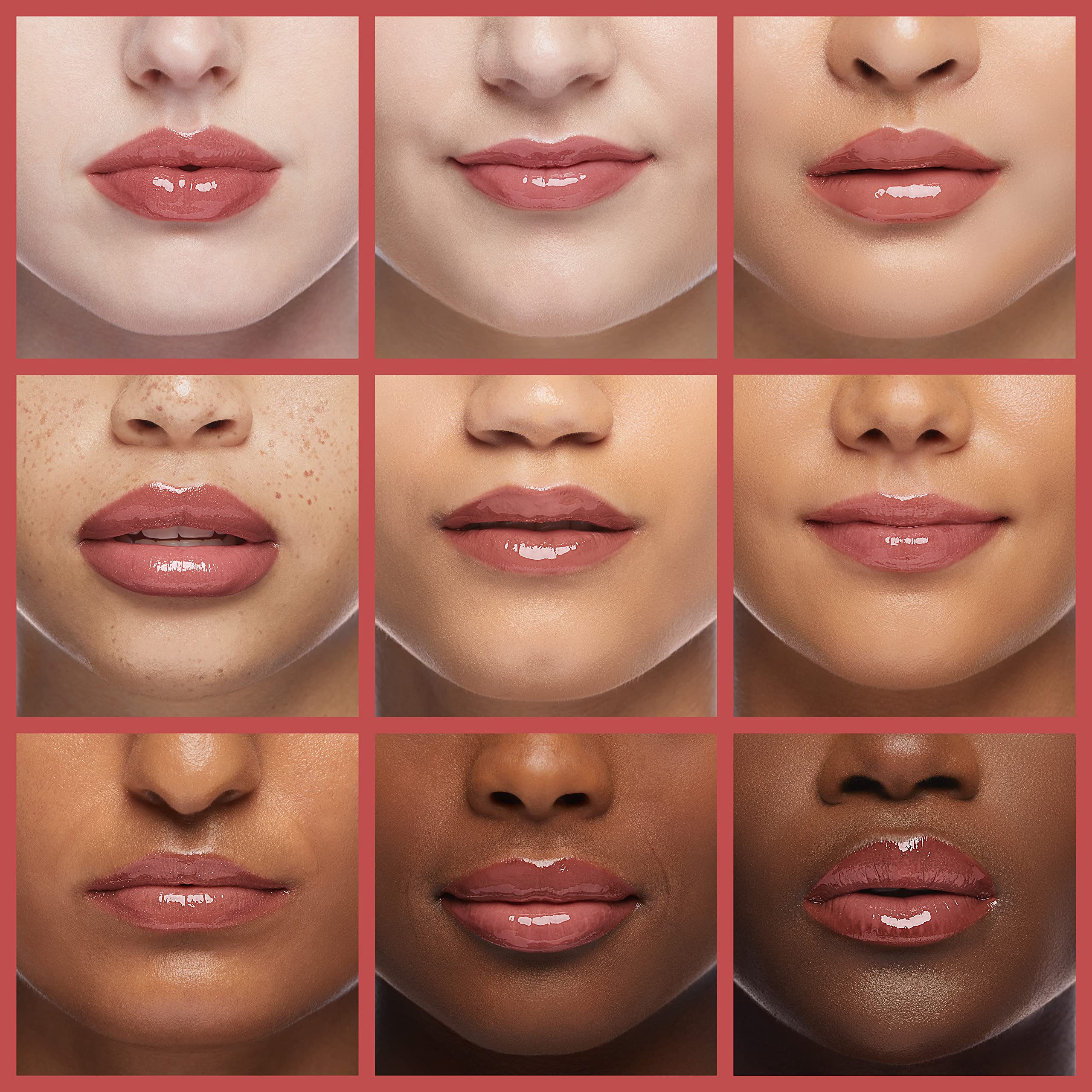 Hydrating Lip Glow Oil - Moisturizing & Plumping Lip Gloss, Non-Sticky Long Lasting Tinted Lip Oil with Rosewood (#012) to Reduce Lip Lines | Perfect for Daily Hydration, Night Care & Makeup Looks
