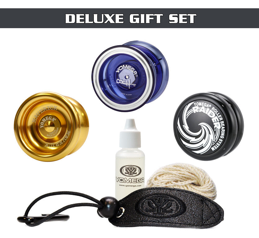 Yomega Deluxe 3-Piece Yo-Yo Gift Set - Professional Yo-Yos for Beginners & Advanced Players - Perfect for Gifts, Competitions & Skill Development