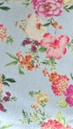Ashton Top Blue Floral Print Women's Blouse - Casual Summer Tops for Outings & Beach Wear