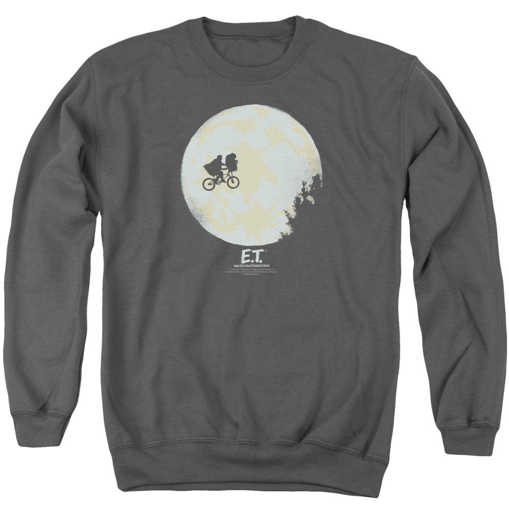 Et in The Moon Unisex Crewneck Sweatshirt for Men & Women | Soft Cotton Pullover Hoodie | Casual Streetwear for Everyday Wear & Lounge Comfort
