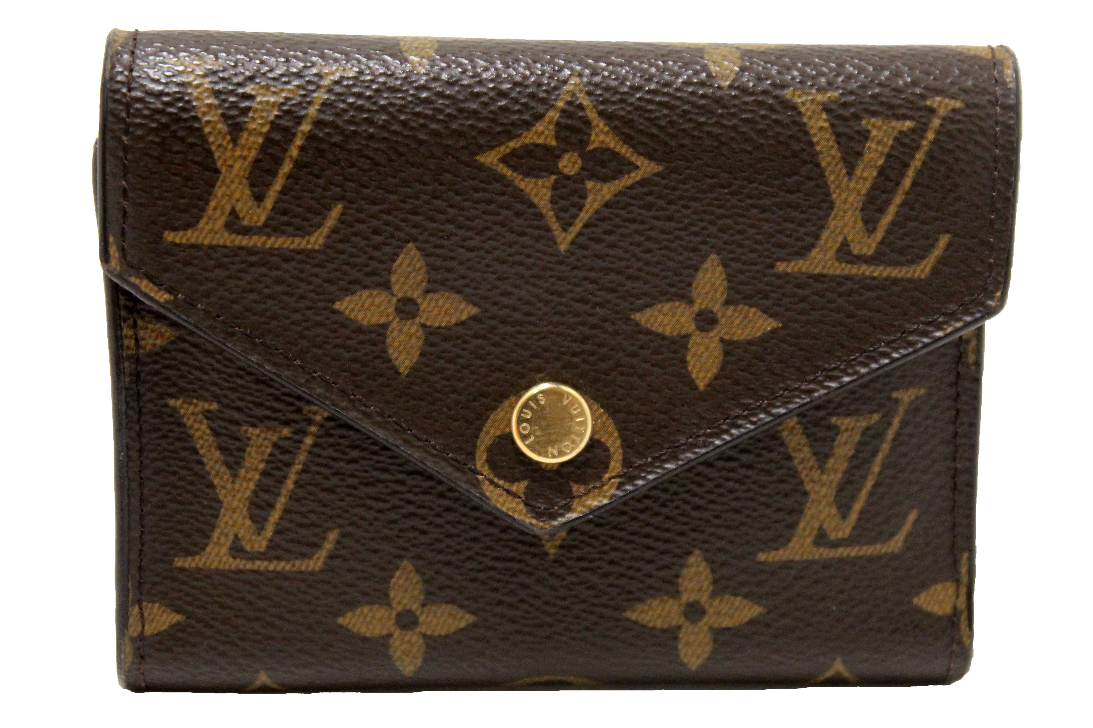 Authentic Louis Vuitton Monogram Victorine Wallet - Compact Zip Around Wallet for Women, Luxury Leather Card Holder & Coin Purse - Perfect for Everyday Use, Travel & Gift Giving