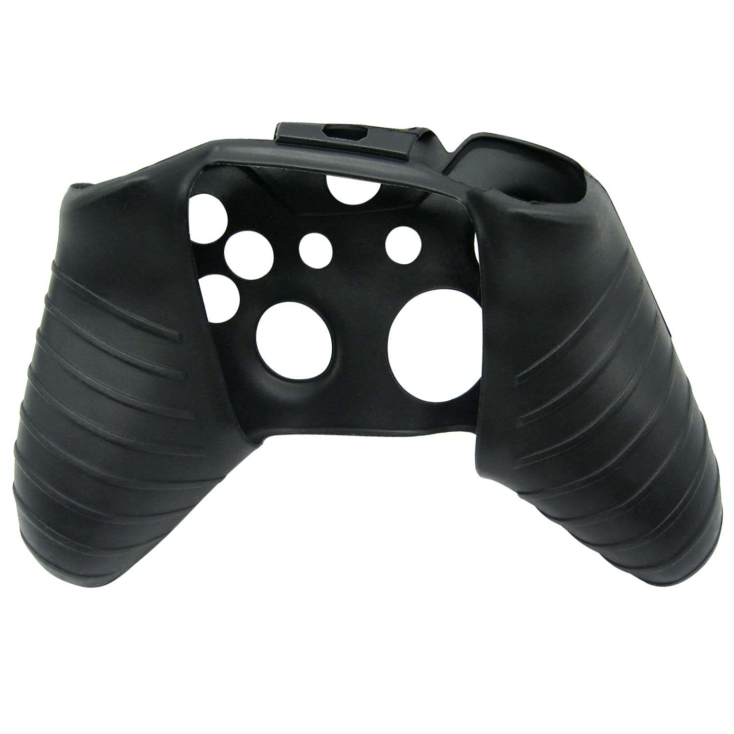 Premium Soft Silicone Skin Case Cover for Microsoft Xbox One Controller - Black - Shockproof & Anti-Slip Protection for Gaming, Travel & Daily Use