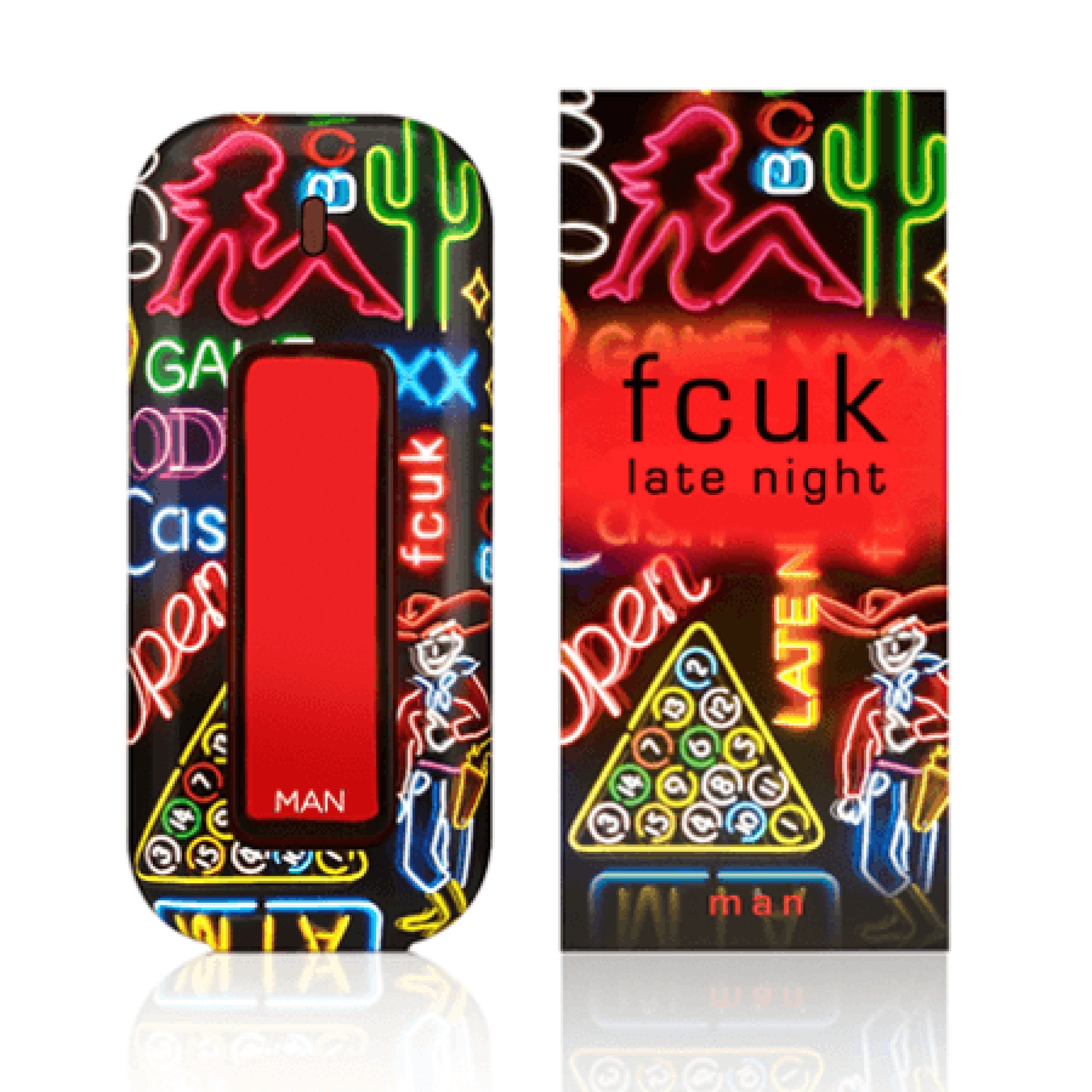 FCUK Late Night 100ML Eau De Toilette Spray for Men - Fresh & Masculine Fragrance for Night Out, Date Night & Special Occasions