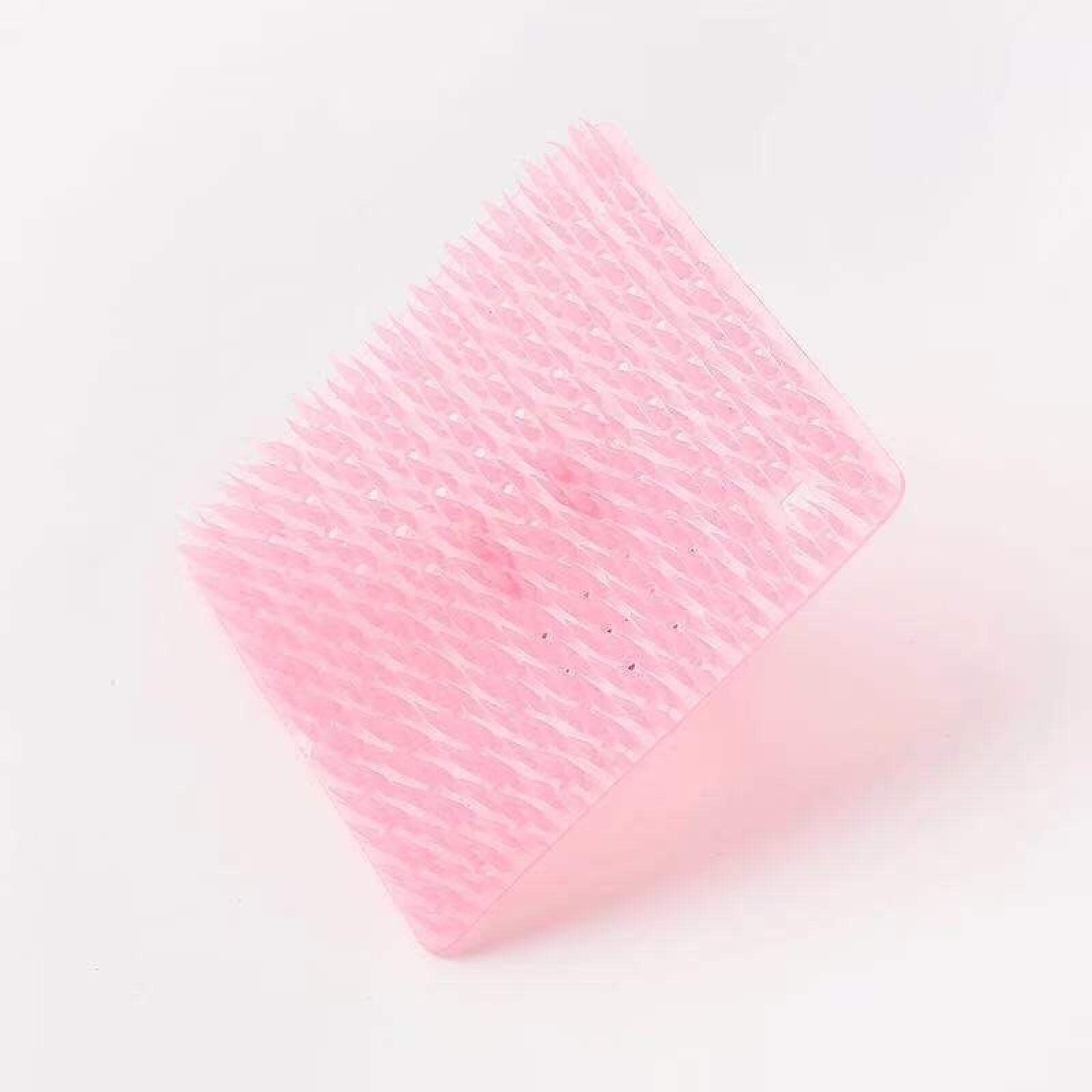 XrayDisk Silicone Fruit and Vegetable Cleaning Brush - Flexible Kitchen Scrub Brush for Washing Dishes, Produce & More - BPA-Free Dishwashing Brush (Pink) - Perfect for Cleaning Apples, Potatoes, Carrots & Delicate Fruits