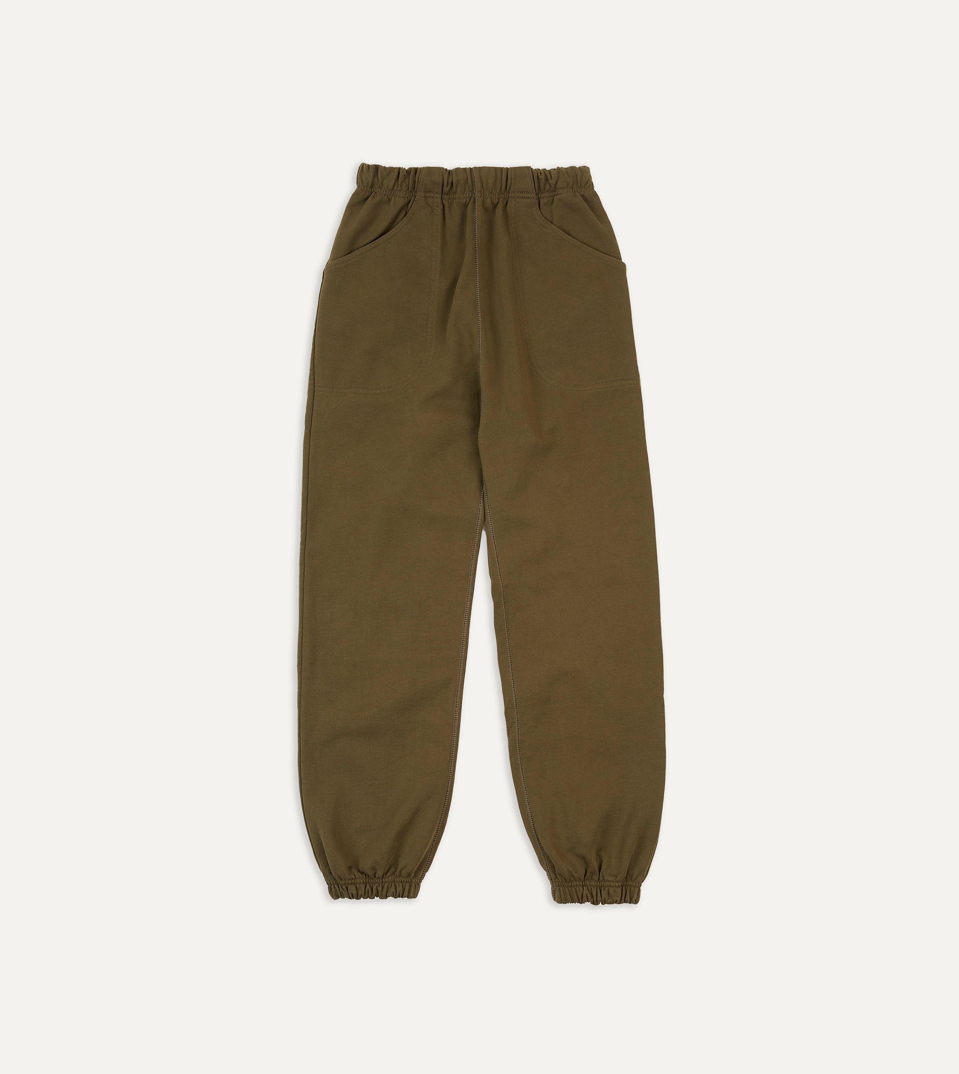 Premium Olive Green Cotton Jogging Pants for Women & Men - Soft Comfortable Lounge Pants for Yoga, Running, Travel & Home Relaxation