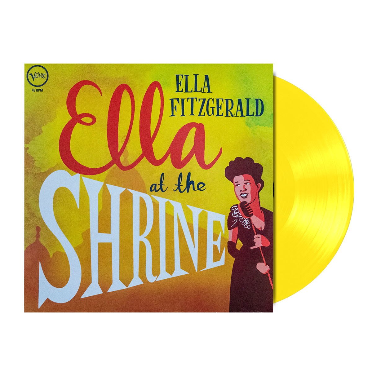 Ella Fitzgerald - At The Shrine Limited Edition Vinyl Record LP | Jazz Music Collector's Item | Perfect for Audiophiles & Vintage Music Lovers