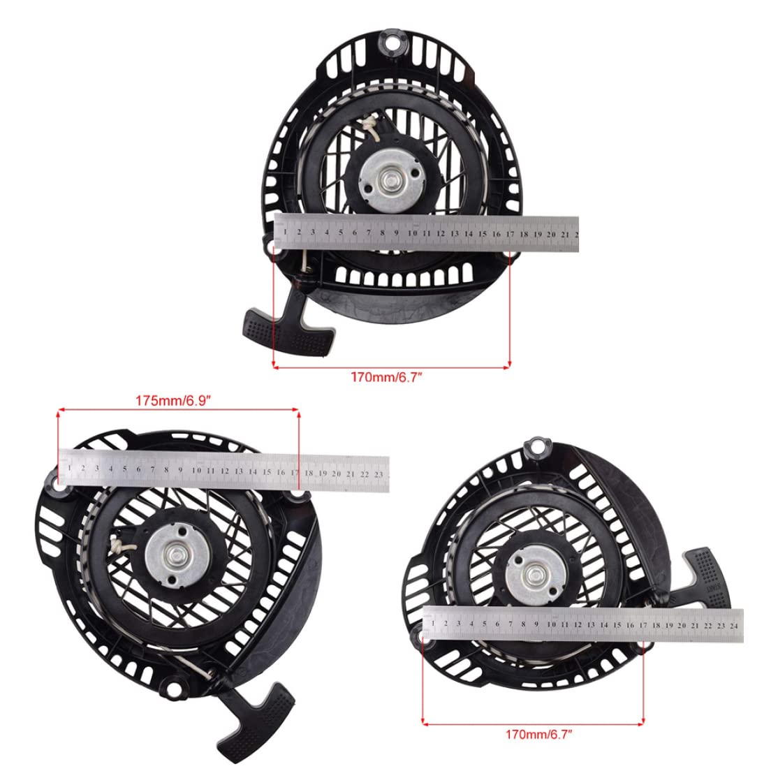 Kohler 1416520 1416520S 1416520-S XT650 XT675 Lawn Mower Pull Starter Replacement with Recoil Springs - Compatible with Riding Mowers & Garden Tractors for Easy Engine Starting