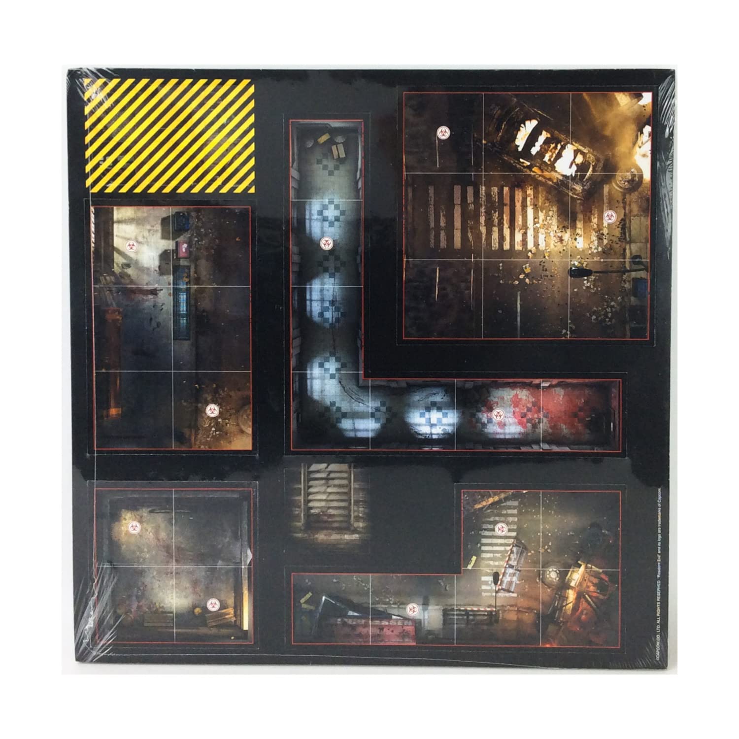 Resident Evil 2 & 3 Raccoon City Board Game Tiles by Steamforged Games - Strategy Game Expansion for Horror Fans (Perfect for Game Nights & Collector's Displays)