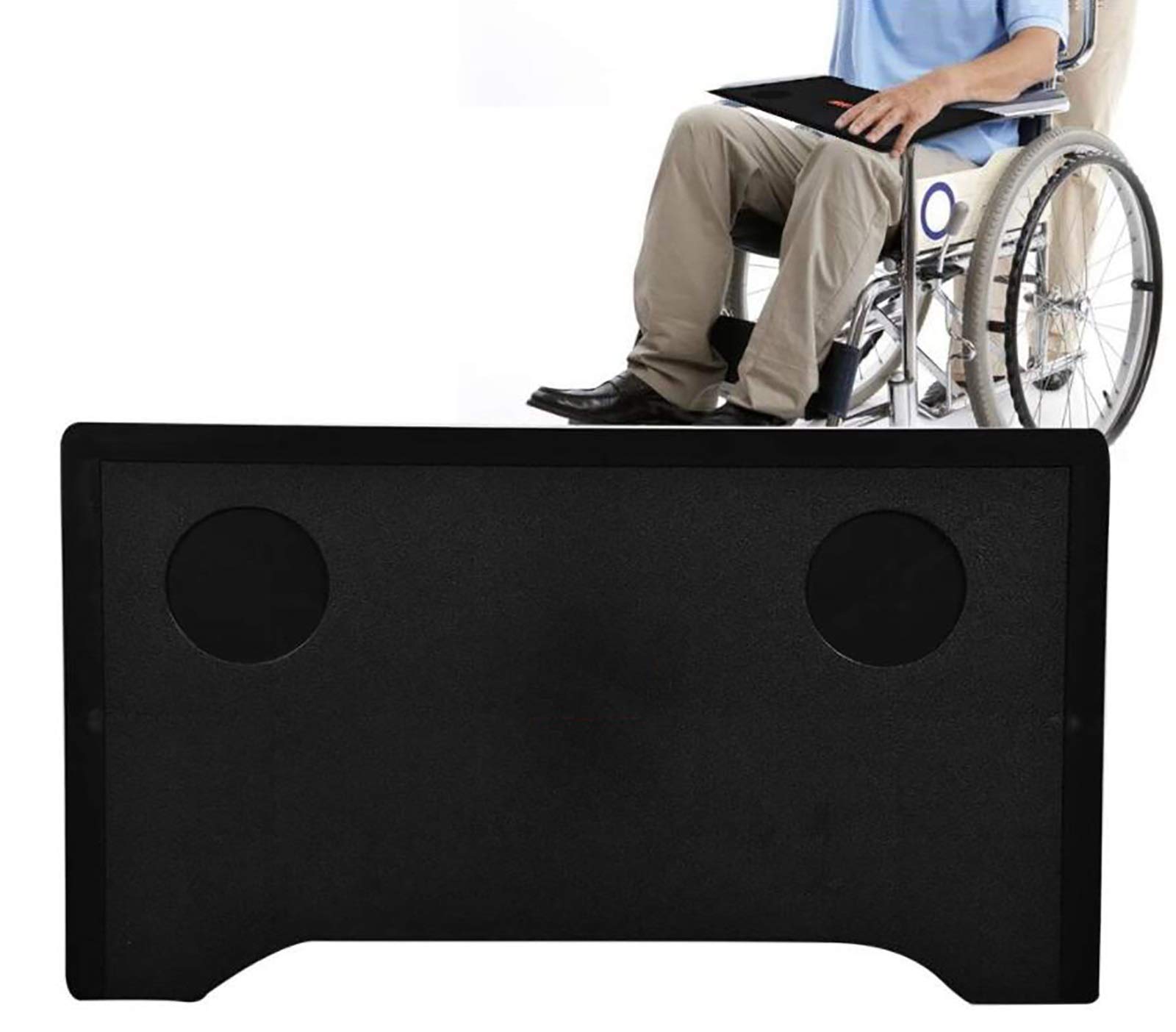 Durable Wheelchair Lap Tray with Cup Holder - Adjustable Dining Table & Writing Surface for Mobility Devices - Perfect for Reading, Writing, Eating & Daily Activities