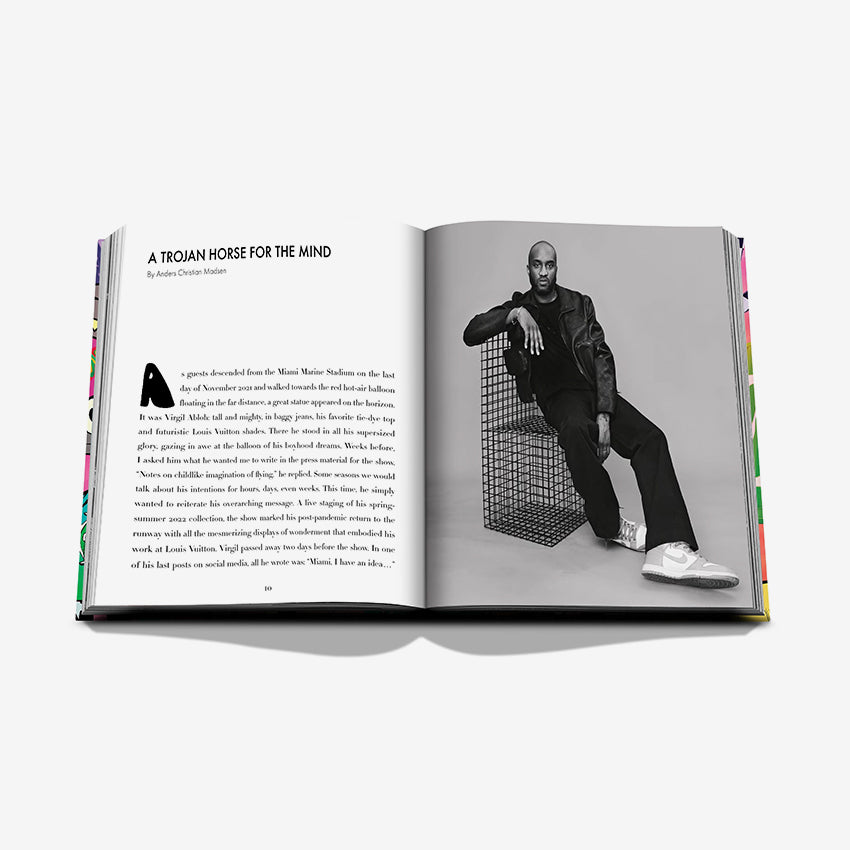 Assouline Louis Vuitton: Virgil Abloh Classic Cartoon Cover Book - Luxury Fashion Collector's Edition for Home Decor & Coffee Table Display