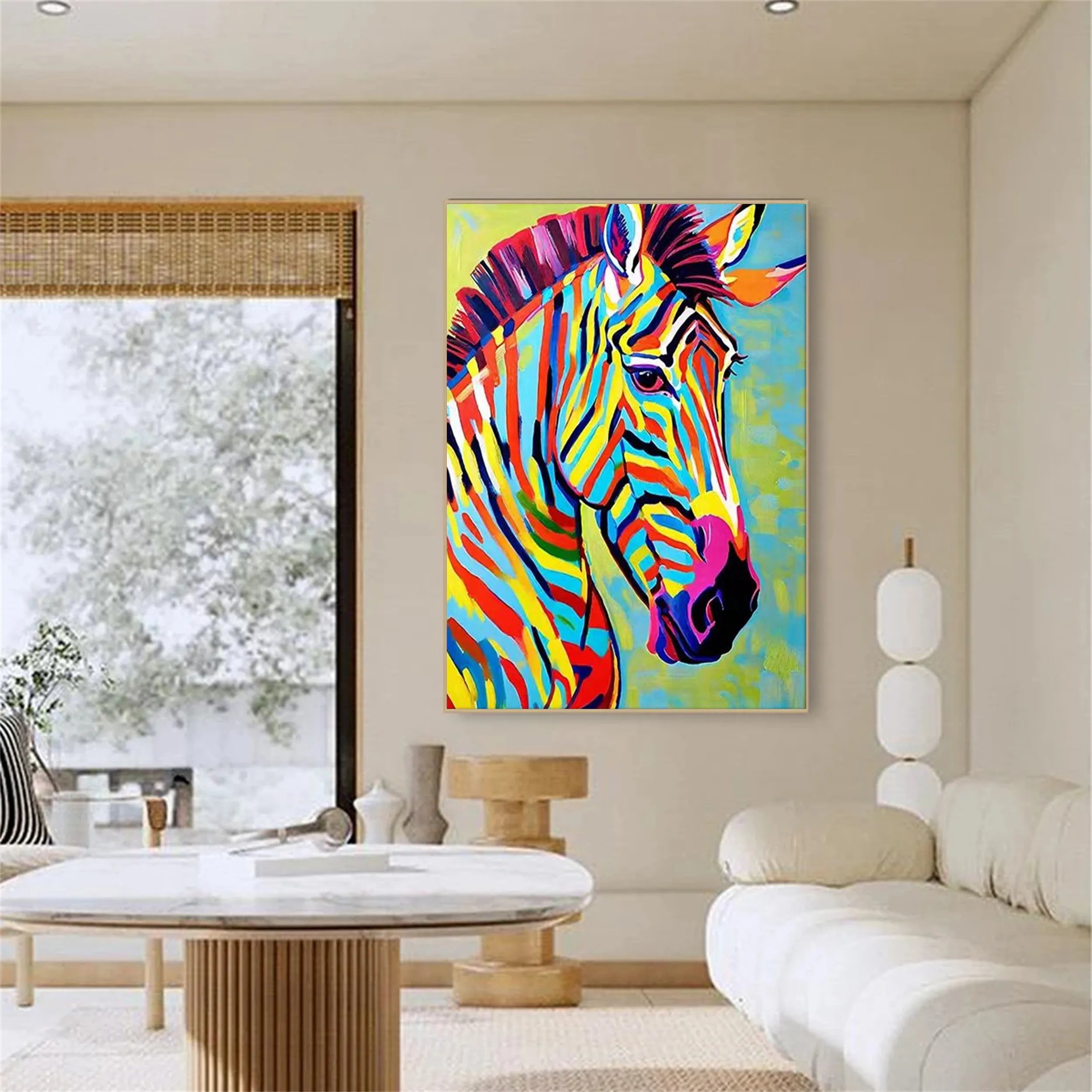 Animal Art Painting #AP021 - Handmade Canvas Wall Decor for Living Room, Bedroom & Office | Wildlife & Nature Inspired Artwork