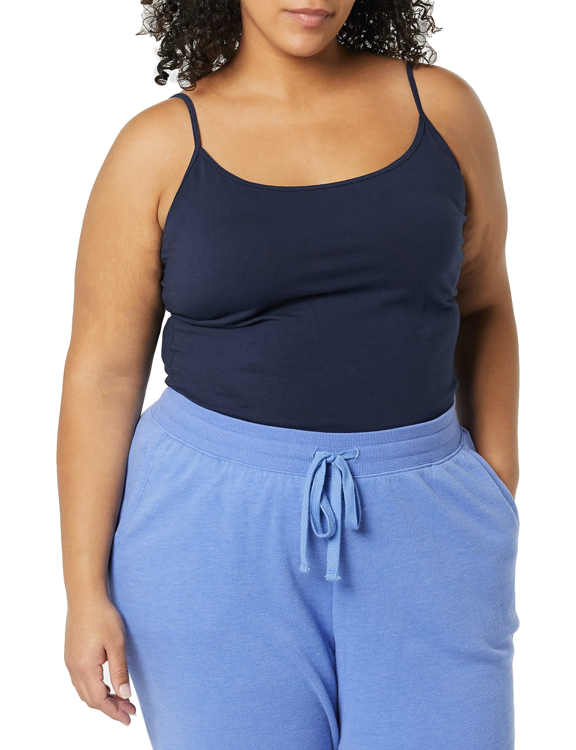 Amazon Essentials Women's Slim-Fit Camisole Top - 4 Pack | Soft Stretch Basic Tank Tops for Layering, Sleep & Casual Wear | Comfortable Everyday Undershirt for Women