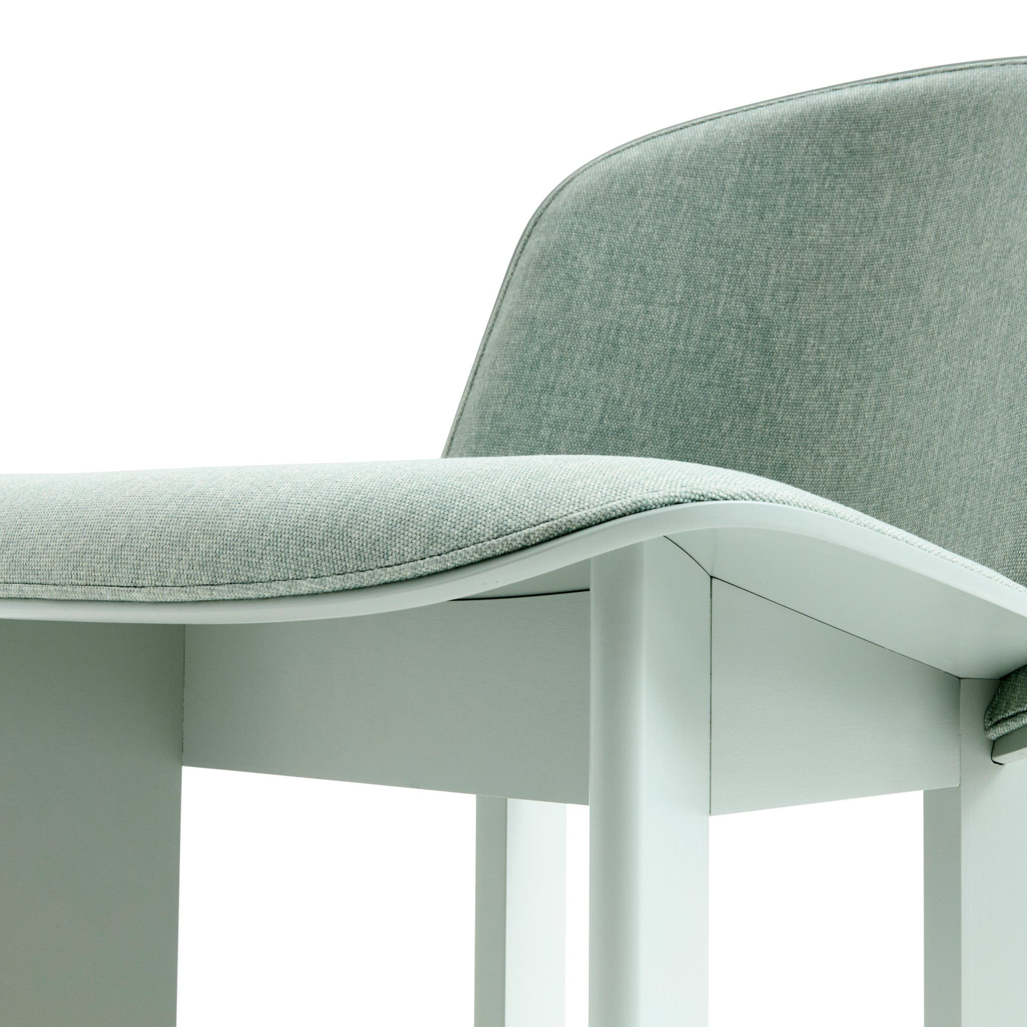 HAY Chisel Lounge Chair - Eucalyptus Lacquered Beech Frame with Metaphor 023 Upholstery | Modern Scandinavian Living Room Furniture for Home & Office