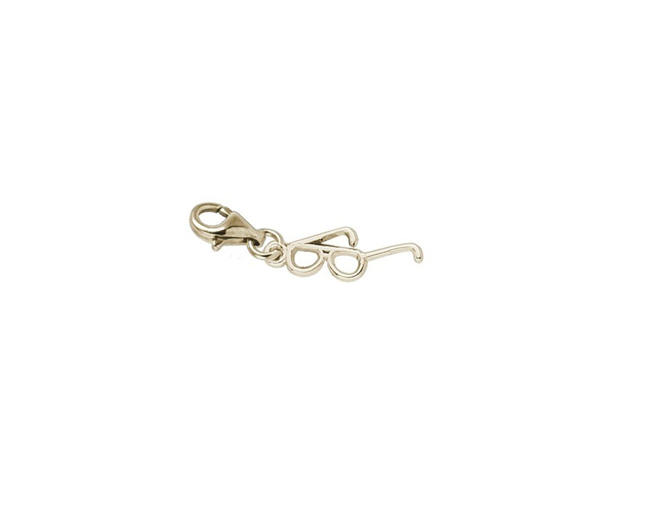 Stylish Glasses Charm with Lobster Claw Clasp - Dainty Jewelry Charms for Bracelets, Necklaces & Eyewear Accessories - Perfect for DIY Jewelry Making, Fashion Accessorizing & Gift Giving