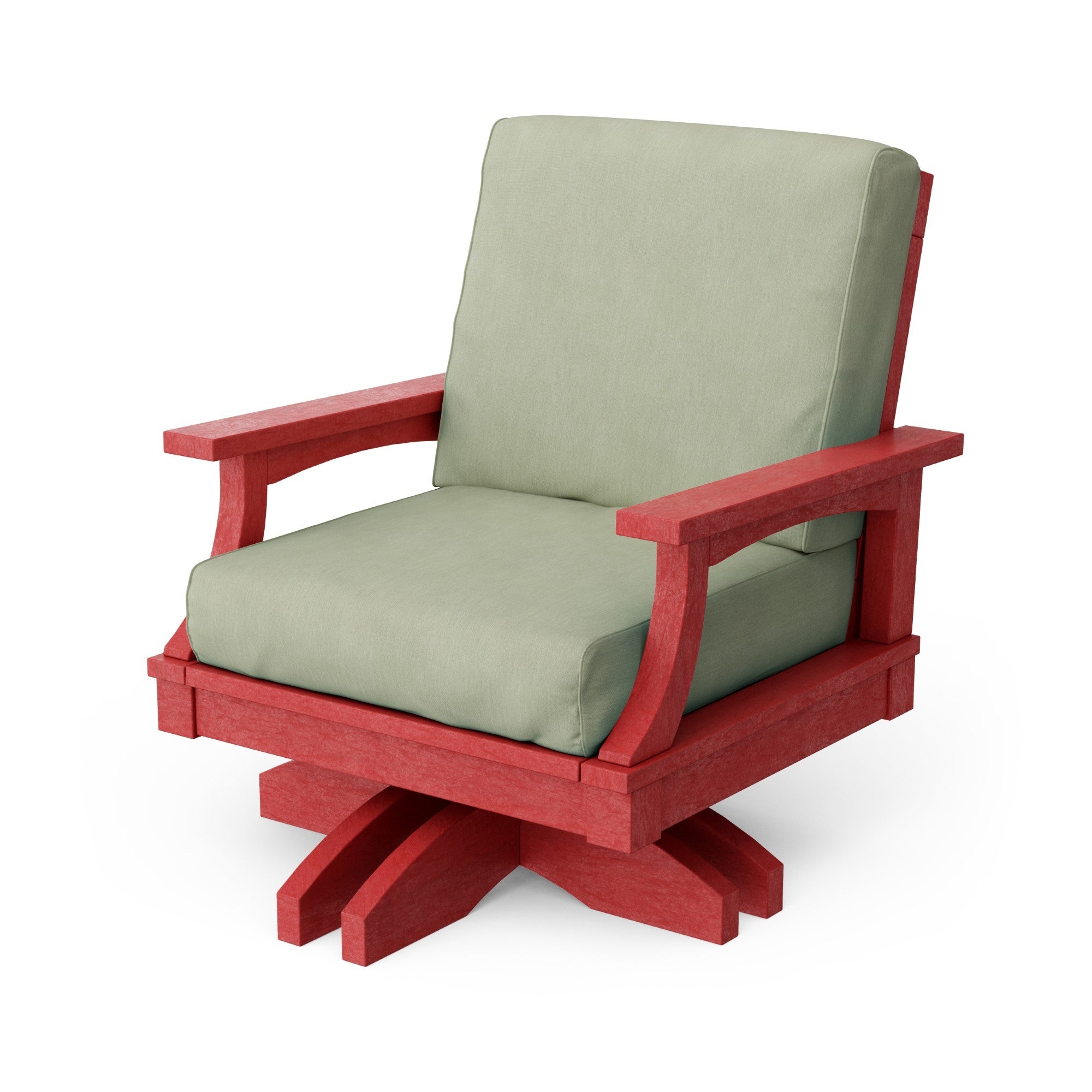 Heritage Deep Seating Swivel Chair - 360° Rotating Patio Lounge Chair with Cushions, Weather-Resistant Outdoor Furniture for Garden, Poolside & Backyard Relaxation