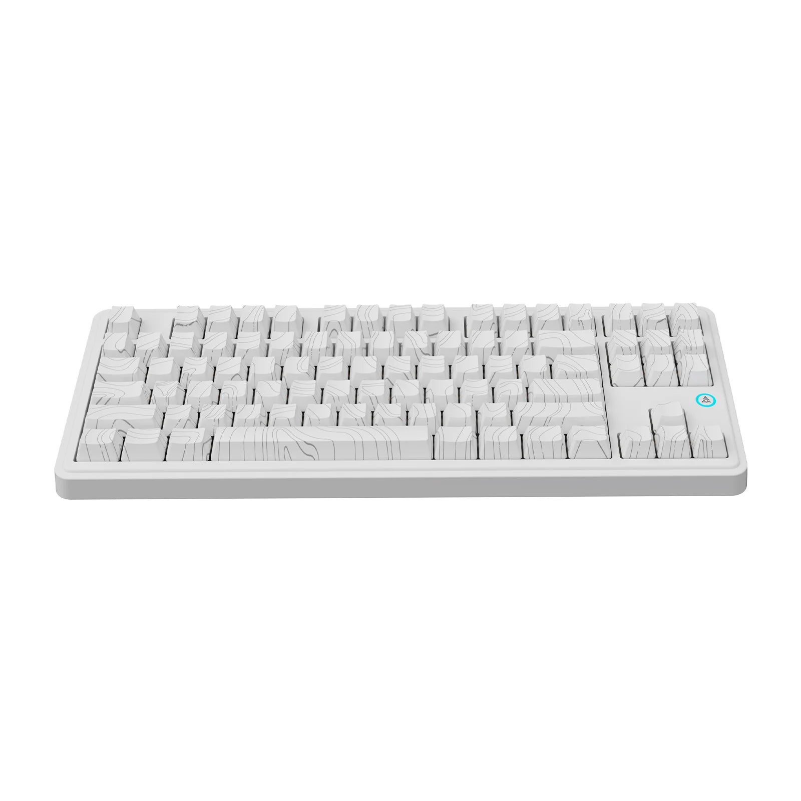 Ajazz AK870 Plus White RGB Mechanical Keyboard - Wired & Wireless Gaming Keyboard with Avocado Switches for PC, Mac, Laptop - Perfect for Typing, Gaming & Office Work