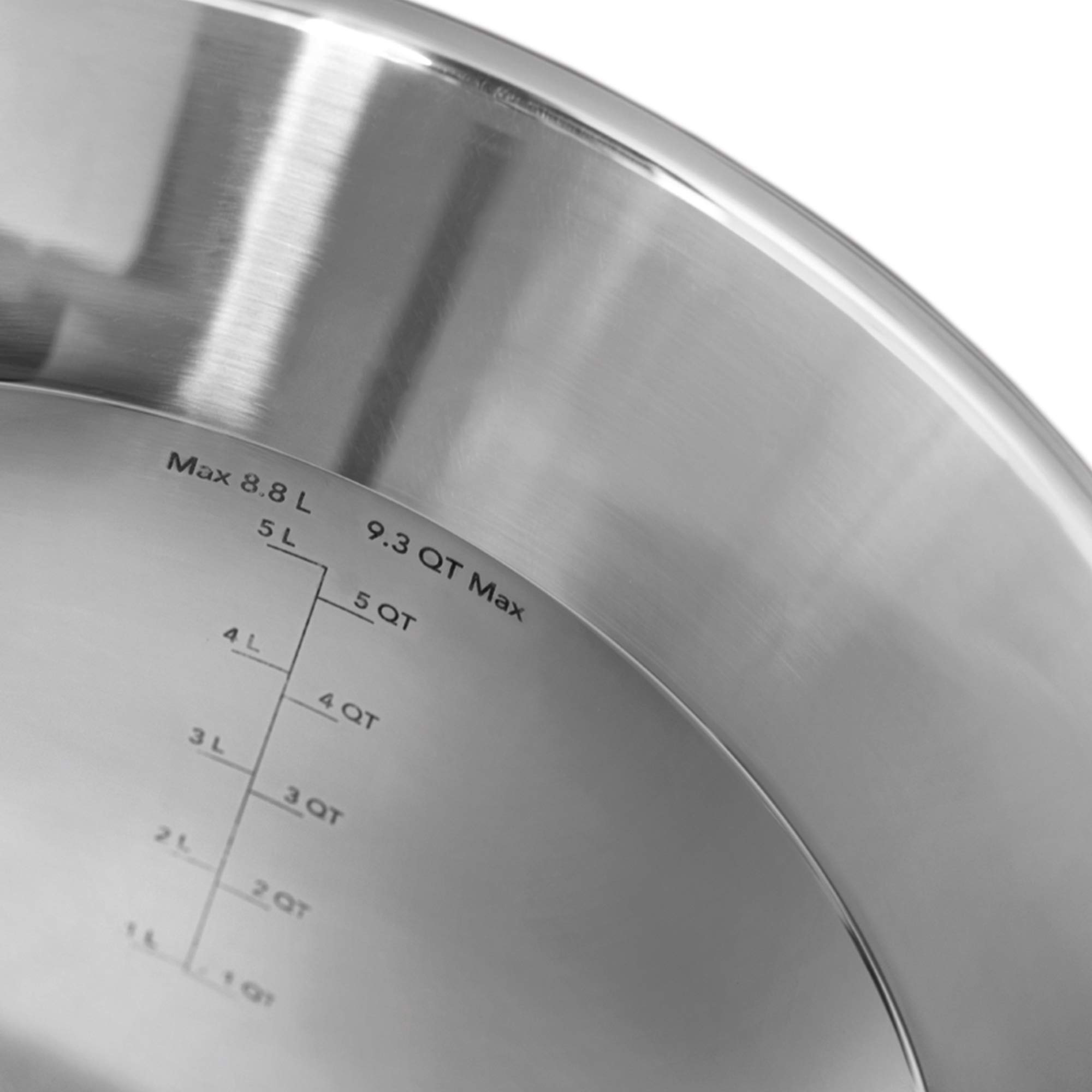 28cm / 8.75L 3-Ply Stainless Steel Stock Pot with Lid - Heavy Duty Cooking Pot for Soups, Stews, Pasta & Canning - Perfect for Home Kitchens & Professional Chefs