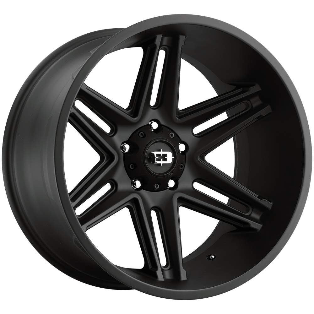 Vision 363 Razor 22x12 8x180-51mm Satin Black Wheel Rim 22 Inch for Trucks & SUVs - Off-Road & Street Performance Alloy Wheels
