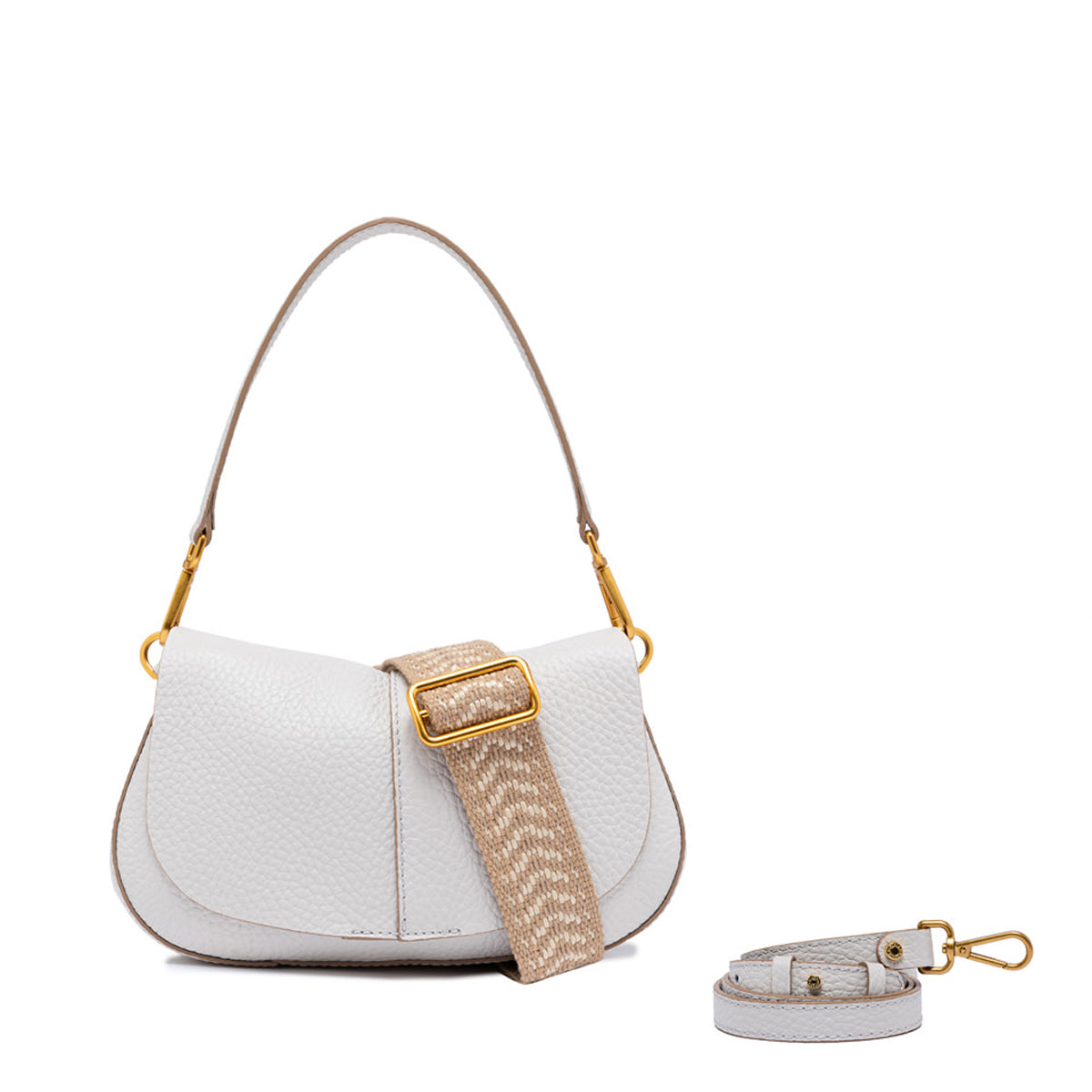 Gianni Chiarini Helena Round Small Shoulder Bag in Sabbia | BS 11088 TKL NAETN | Stylish Crossbody Purse for Women | Perfect for Work, Travel & Everyday Use