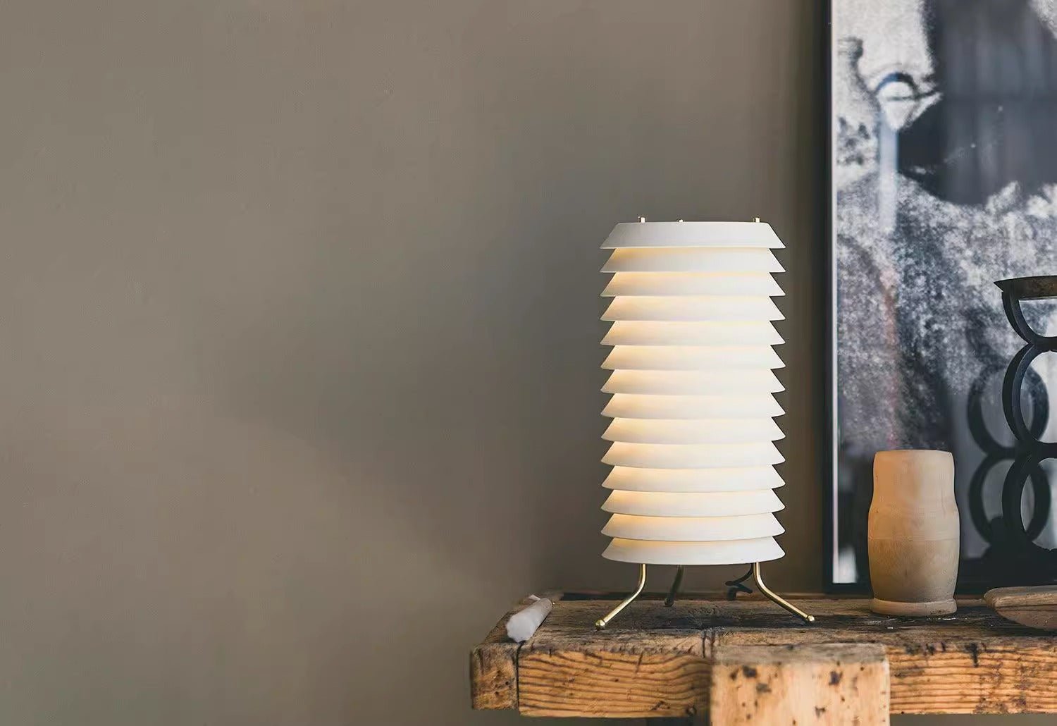 Baltic Tower Table Lamp - Modern LED Desk Light for Home Office, Bedroom & Living Room - Perfect for Reading, Working & Relaxing