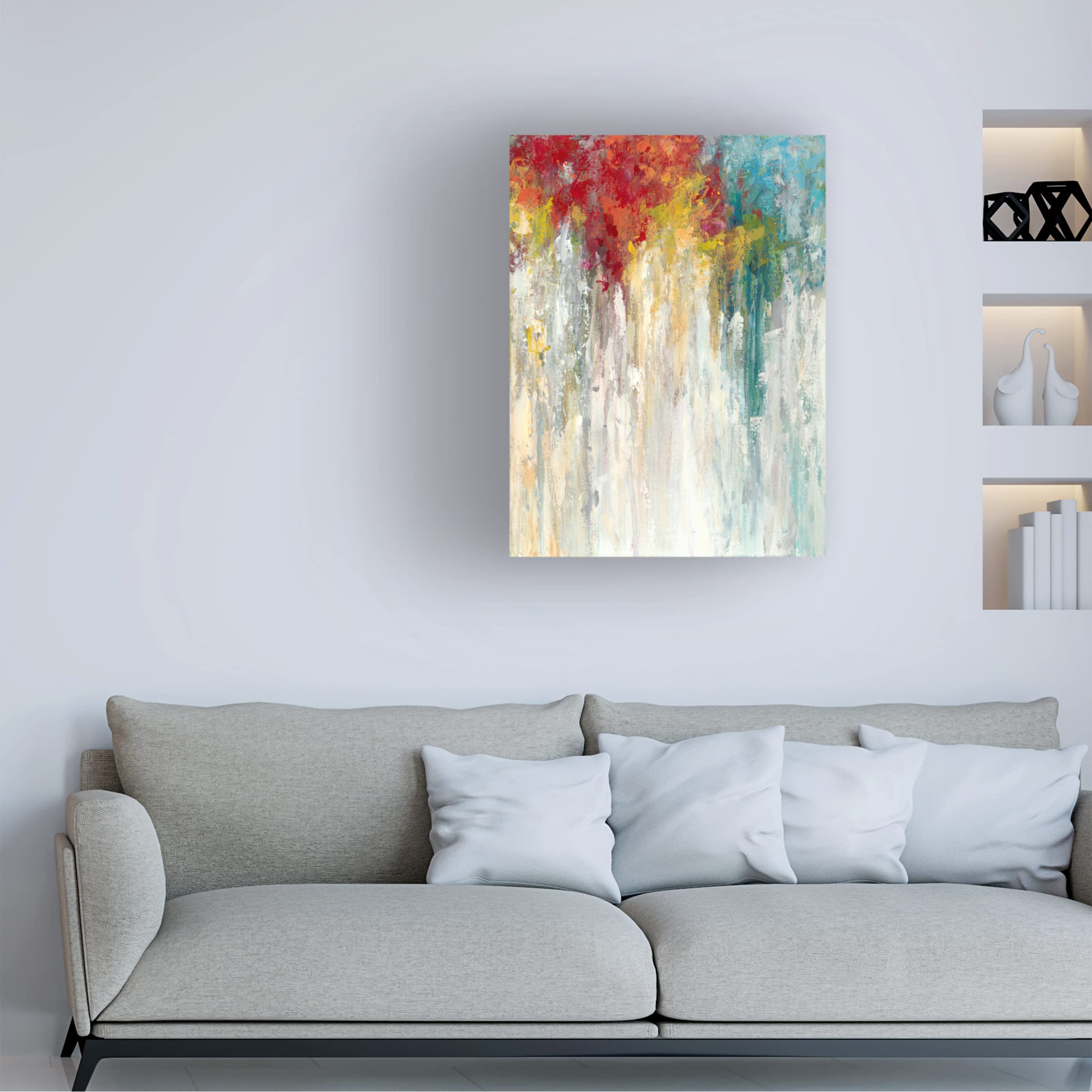 Trademark Fine Art 'Unbound I' Canvas Wall Art by Janet Bothne - Modern Abstract Painting for Living Room, Bedroom & Office Decor