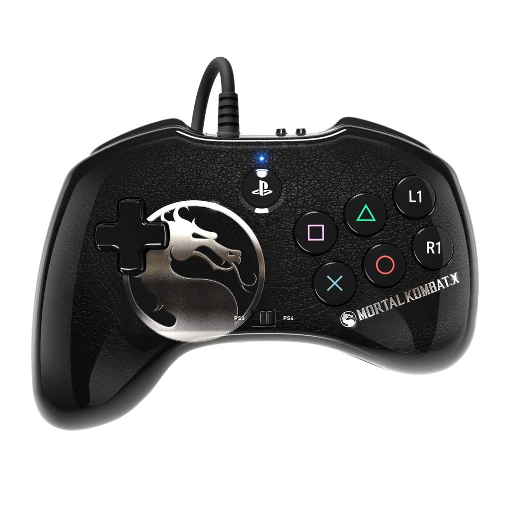 Mortal Kombat X Fight Pad Controller for PS4 & PS3 - Tournament Grade Gaming for Fighting Games & Arcade Style Play