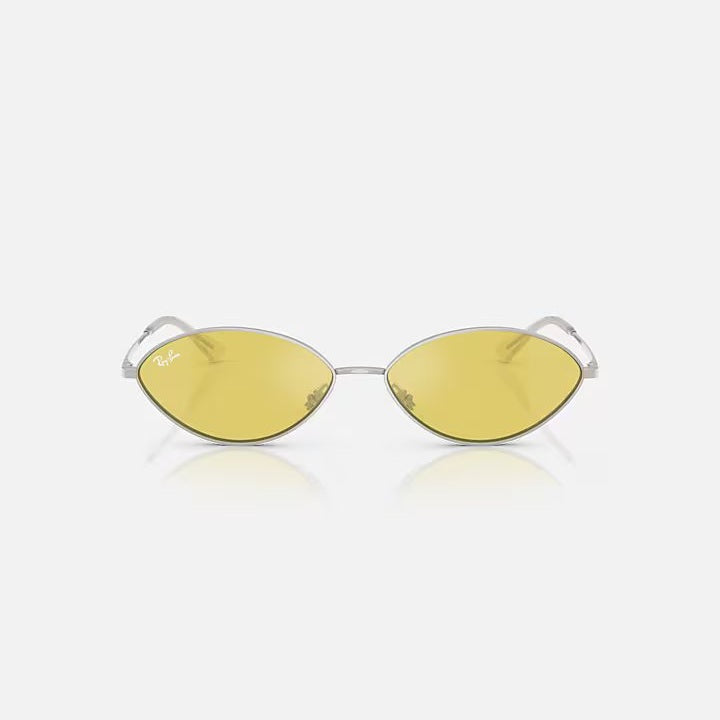 Ray Ban Kai Sunglasses - Polished Silver Frame, UV Protection, Classic Aviator Style for Men & Women - Perfect for Outdoor Activities, Driving, and Fashion Accessories