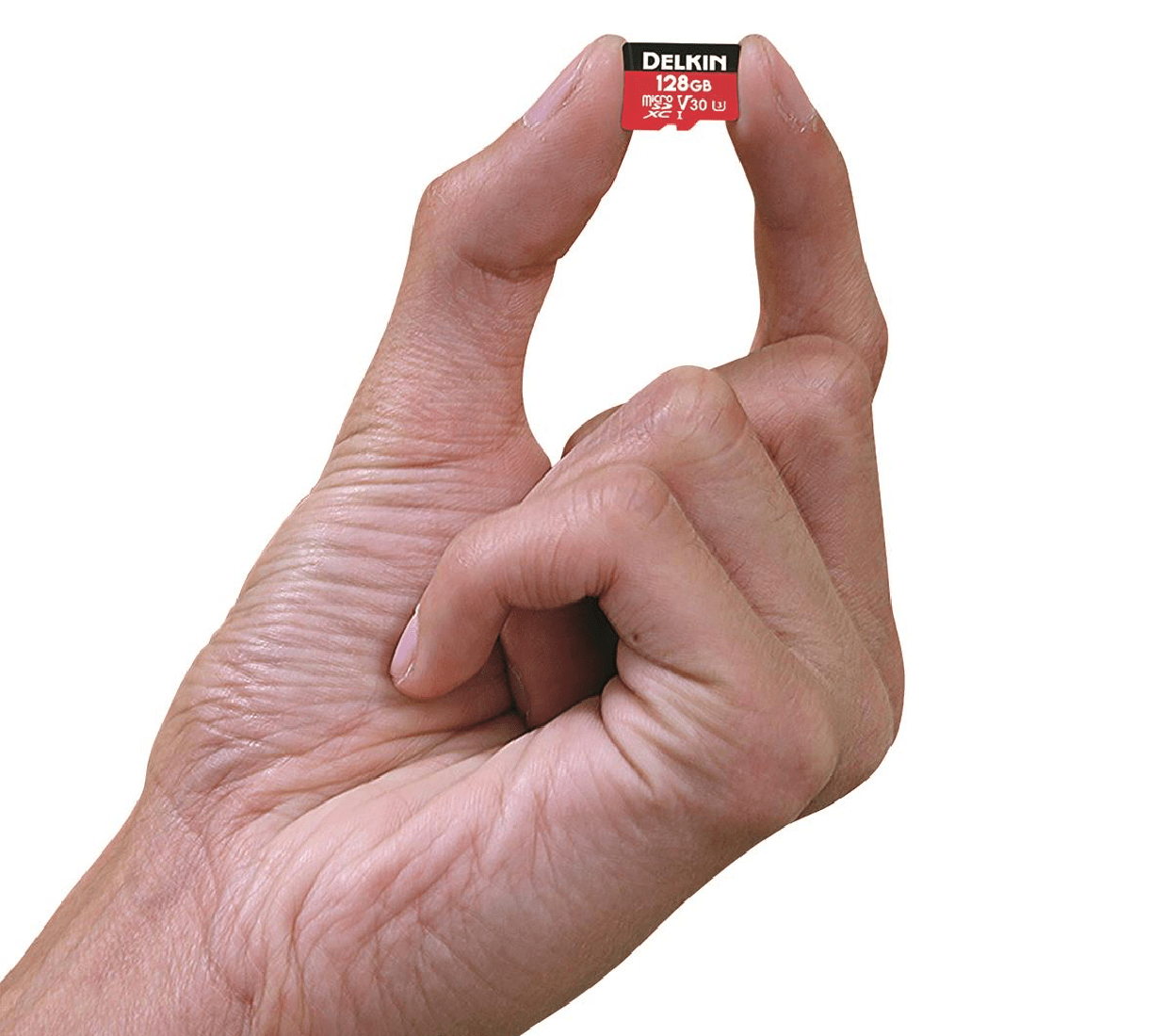Delkin Devices 128GB U3 V30 MicroSDXC Memory Card - High Speed 4K Video Recording for Action Cameras, Drones & GoPro