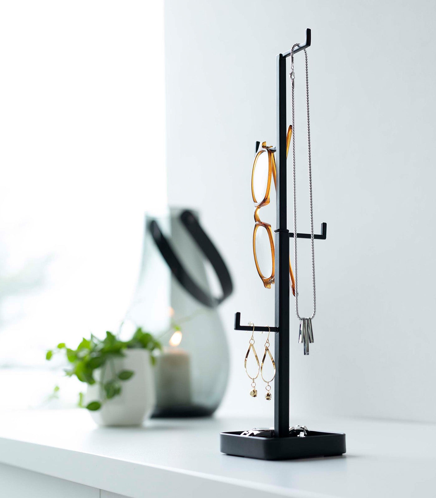 Tree Accessory Stand - Durable Steel Jewelry Organizer for Necklaces, Rings & Bracelets | Perfect for Bedroom, Bathroom & Vanity Organization