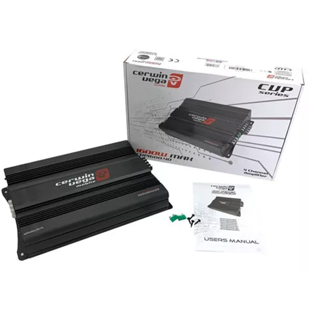 Cerwin Vega CVP8002D 2-Channel Class D Car Amplifier - CVP Series (Refurbished) | High Power Audio for Cars, Trucks & Marine Vehicles
