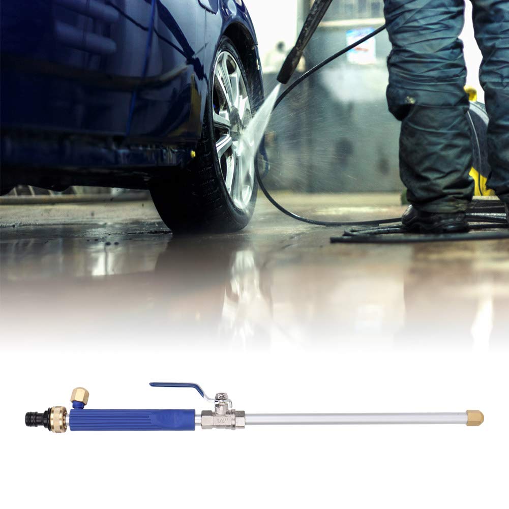 Hydro Jet High Pressure Wand - Aluminum Alloy Power Washer Spray Nozzle for Car Washing, Outdoor Window Cleaning & Patio Cleaning | Heavy Duty Water Jet Attachment for Pressure Washers