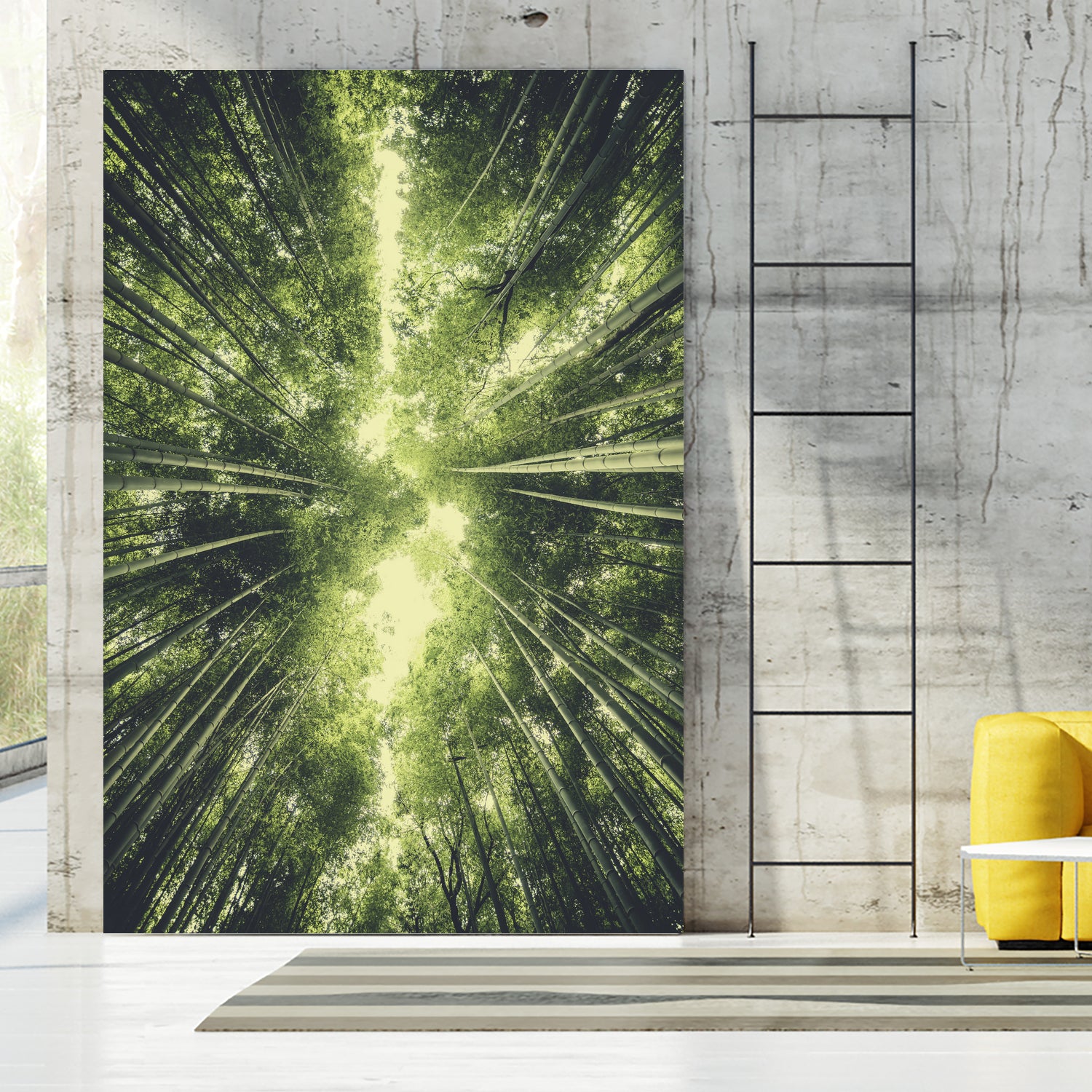 Bamboo Forest II Wall Art - Handmade Asian Inspired Canvas Painting for Home & Office Decor | Perfect for Living Room, Bedroom, or Meditation Space