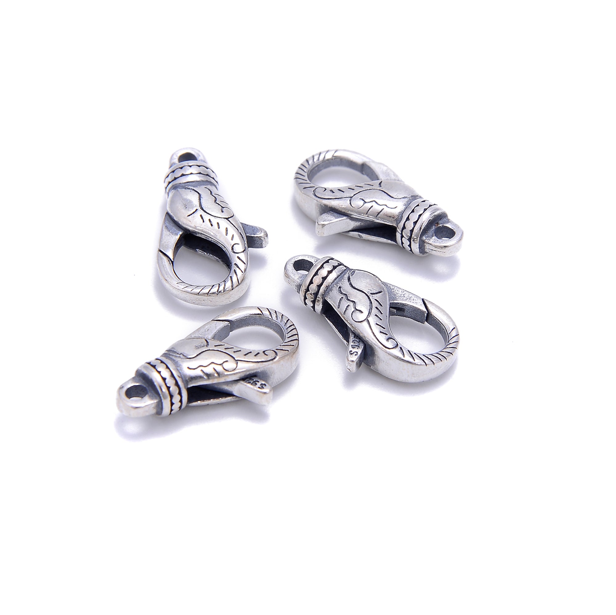 925 Sterling Silver Anti-Tarnish Tree Vein Clasp - 10x18mm Jewelry Findings (1pc/Bag) - Perfect for DIY Necklaces, Bracelets & Handmade Jewelry Making