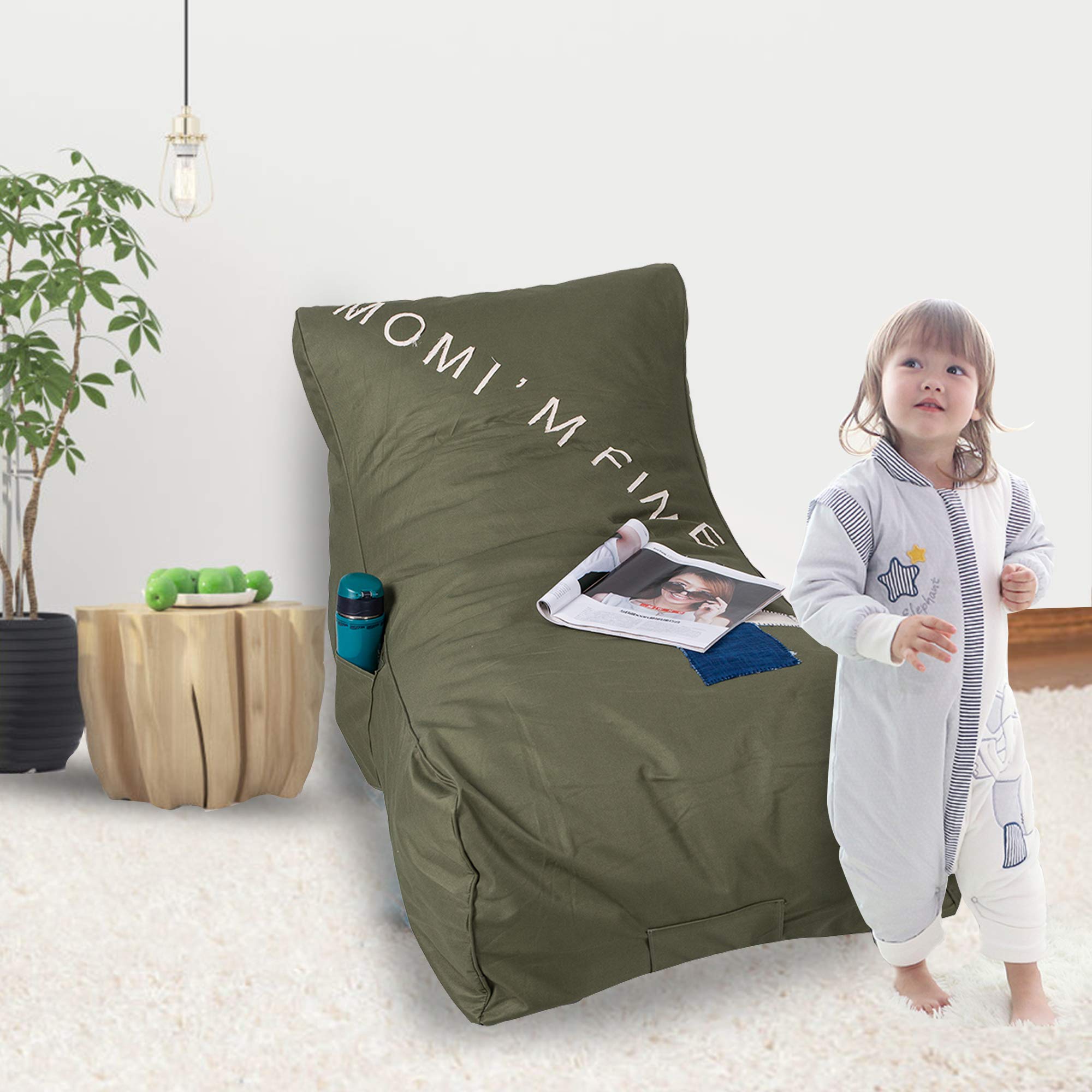 **Comfortable Sponge Leisure Lazy Lounger Chair - Kids & Teens Sofa Bed for Relaxing, Gaming, and Movie Nights**