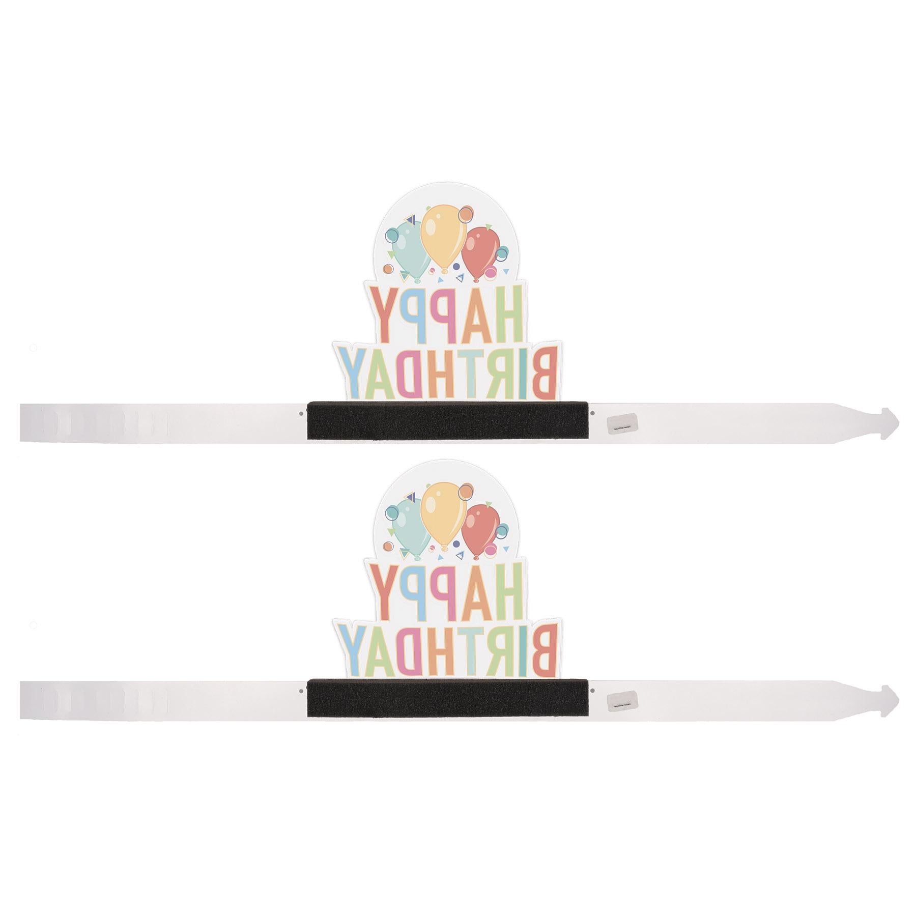 12 Pack Happy Birthday Party Headbands - Fun & Colorful Birthday Celebration Accessories for Kids & Adults - Perfect for Birthdays, Parties & Festive Events