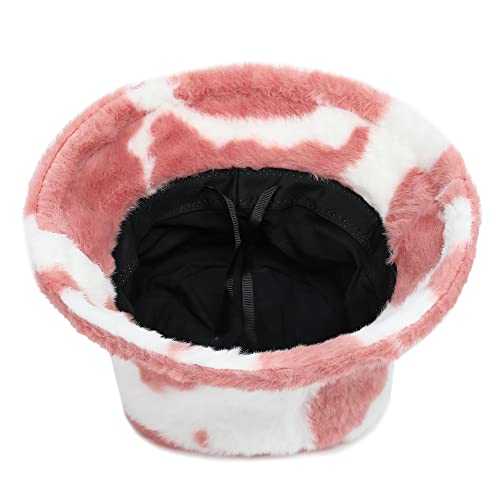 Stylish Furry Bucket Hat for Women & Men - Trendy Winter Fashion Accessory - Perfect for Outdoor Activities, Music Festivals & Streetwear