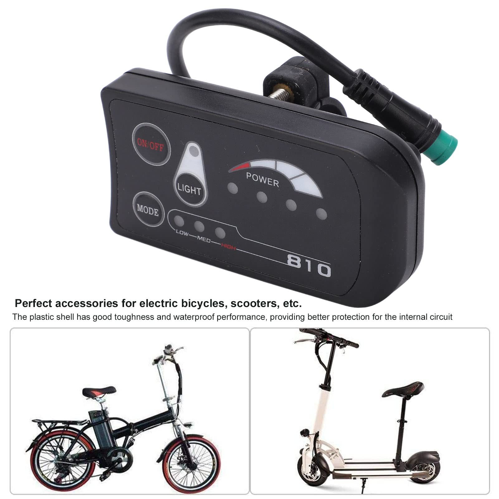 36V 48V Electric Bike LED Display Control Panel - Waterproof E-Bike LCD Screen for Bicycle Modification | Perfect for Commuting, Mountain Biking & Urban Riding