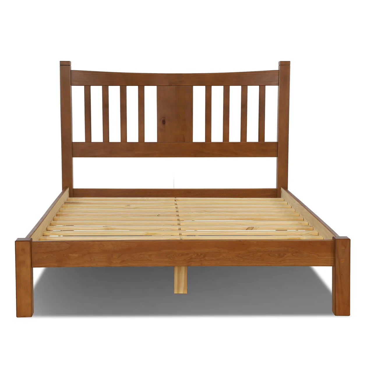 5-Piece Shaker Slat Platform Bedroom Set - Queen Size Solid Wood Bed Frame with Nightstands & Dresser - Modern Farmhouse Bedroom Furniture for Home Decor