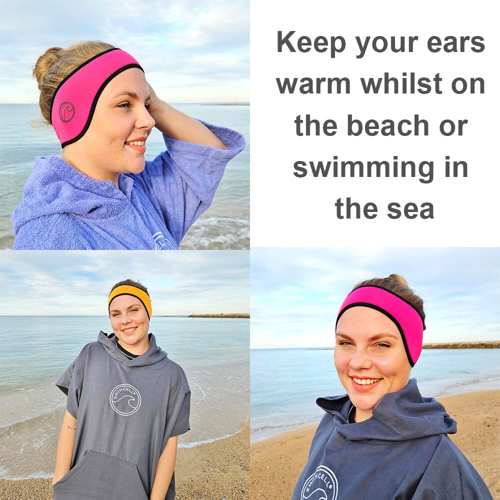 4mm Neoprene Headband Ear Warmer for Swimming - Waterproof Winter Sports Headband for Running, Skiing & Outdoor Activities