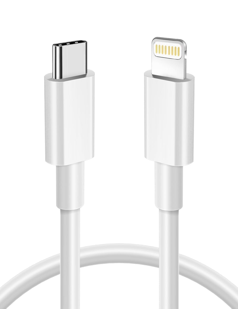 MFi Certified USB C to Lightning Cable - Fast Charging Cable for iPhone 13/12/11/X/8 & iPad - 3.3ft PD Compatible Power Delivery Cord (Home, Office, Car Charging)